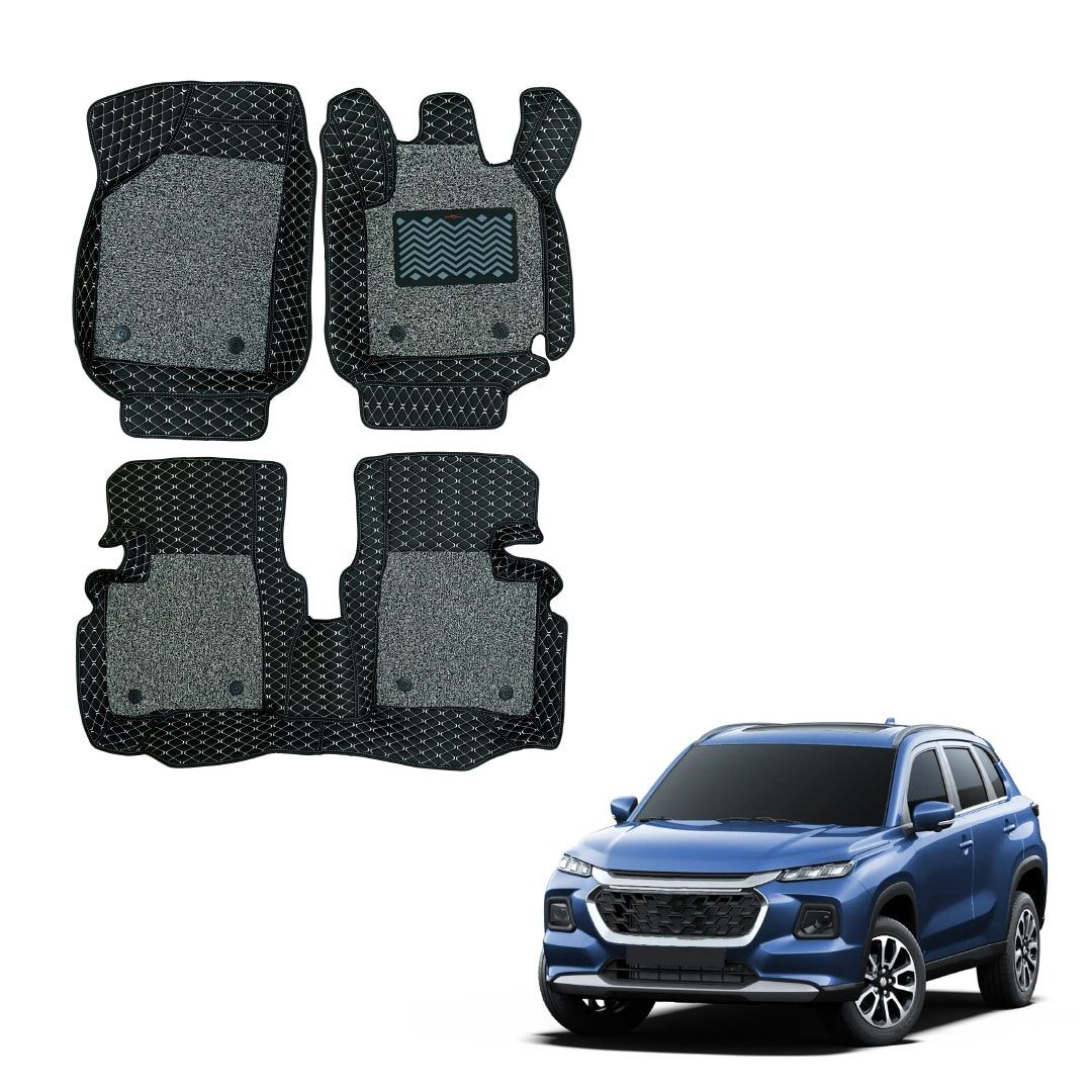 Maruti Suzuki Grand Vitara (2022) Illustrious 7D Mats - Black/Grey