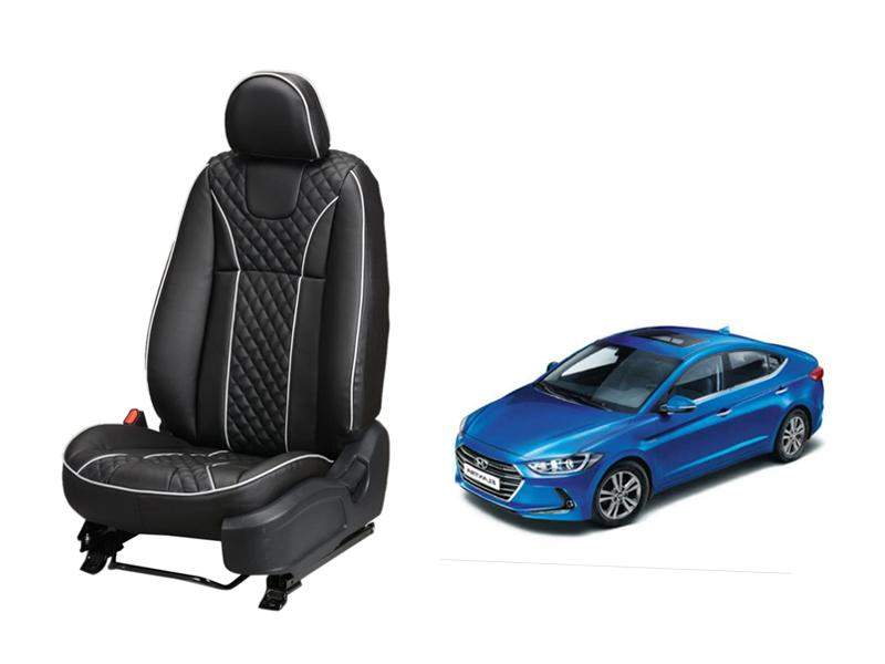 Hyundai New Elantra Art Leather Seat Cover - Moon Design