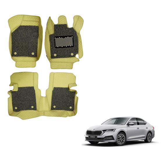 Skoda New Octavia Spacious Floor Mats - Beige Colour