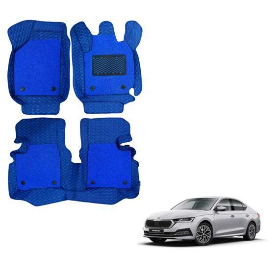 Skoda New Octavia Premium 7D Mats - Blue Colour