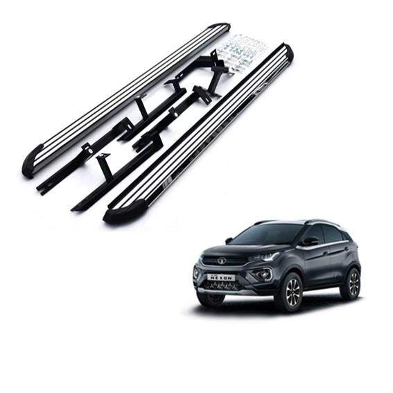 Side Steppers for Tata Nexon with Opal Design DriveStylish