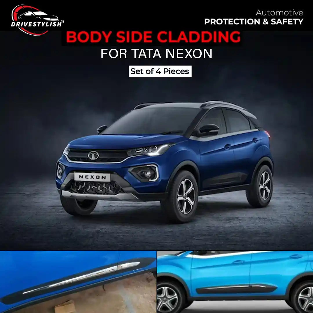 Side Beading Chrome For Tata Nexon Set Of 4