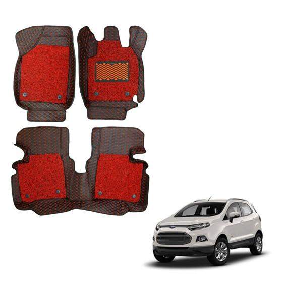 Ford EcoSport Luxury Floor Mats - Red Colour