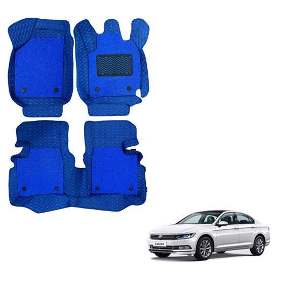 Volkswagen Passat All-Weather 7D Foot Mats - Blue Colour