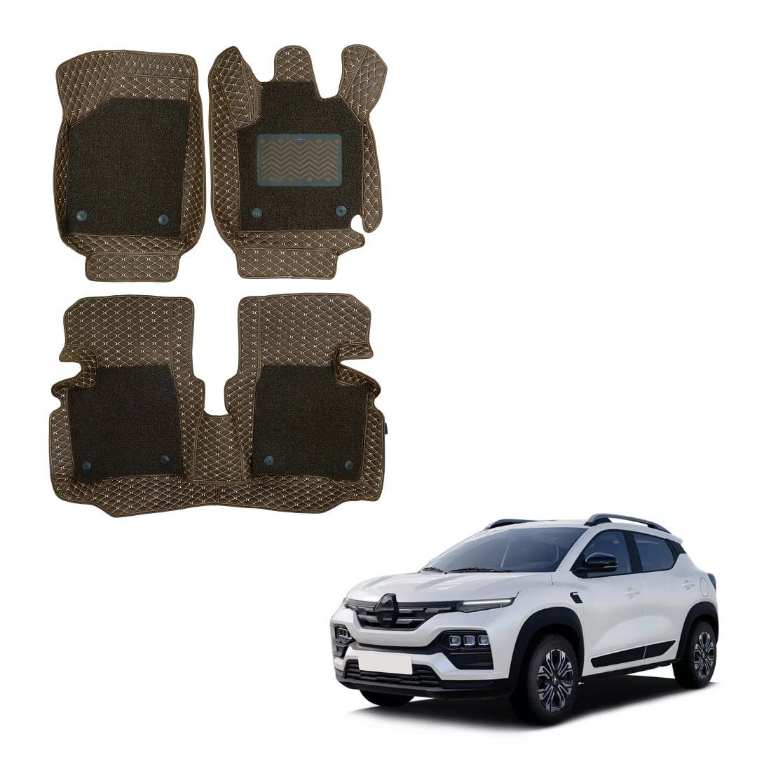 Renault Kiger Waterproof 7D Boot Mat - Brown Colour