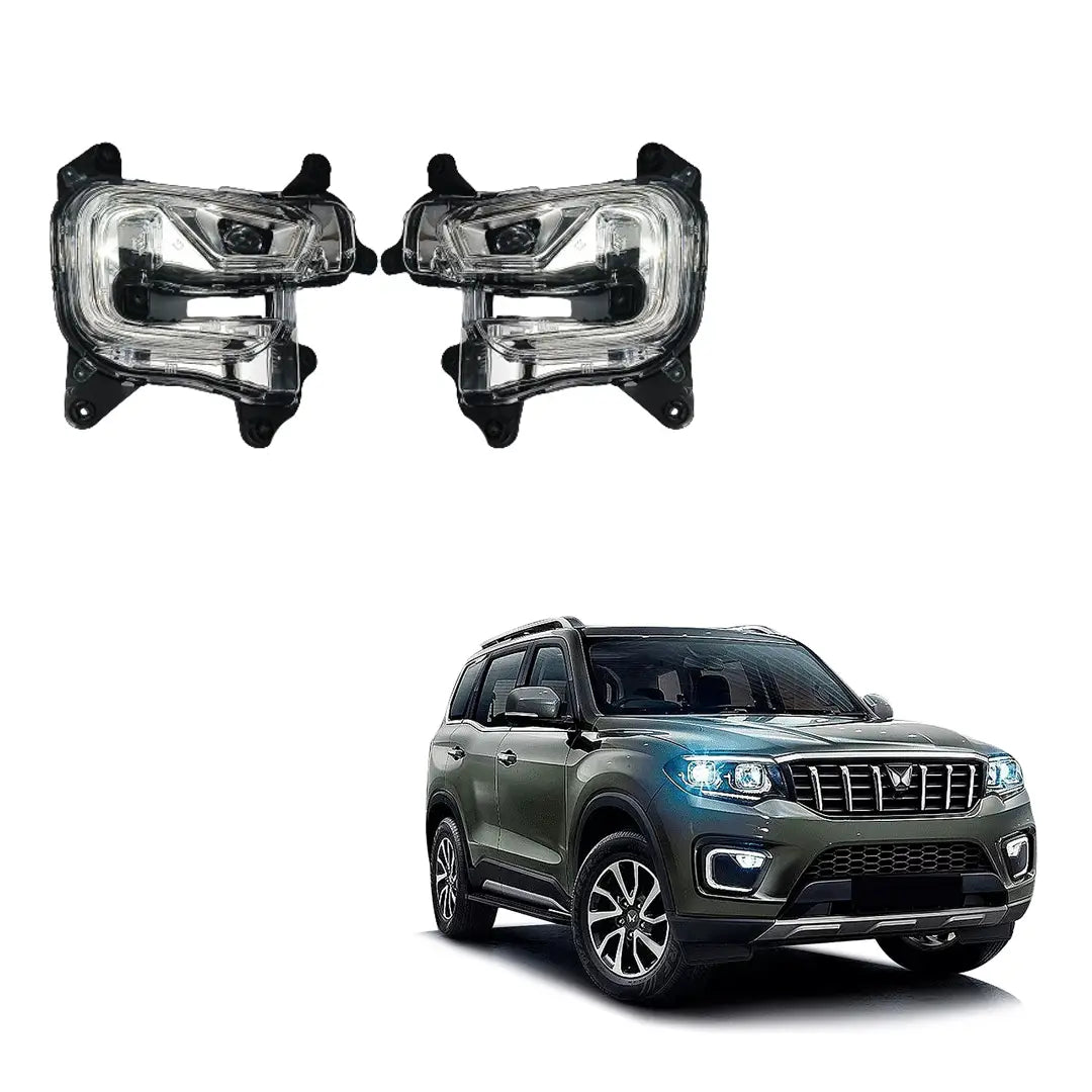Buy Mahindra Scorpio-N Fog Lamp with DRL Light | DriveStylish