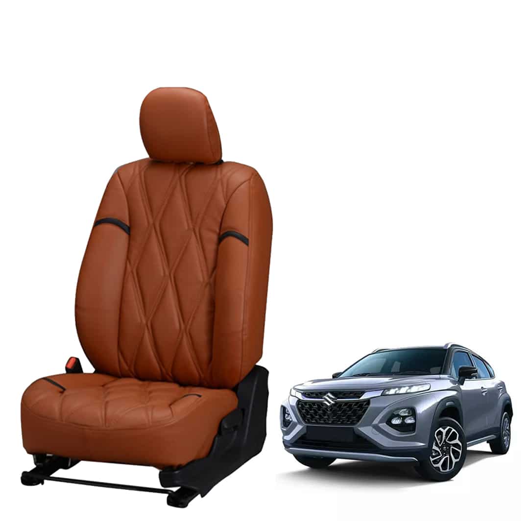 Maruti Suzuki Fronx Nappa Leather Seat Cover - Kite Design