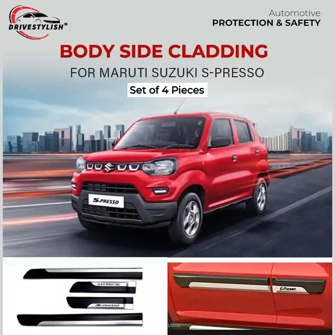 Side Beading Chrome S-Presso Set Of 4