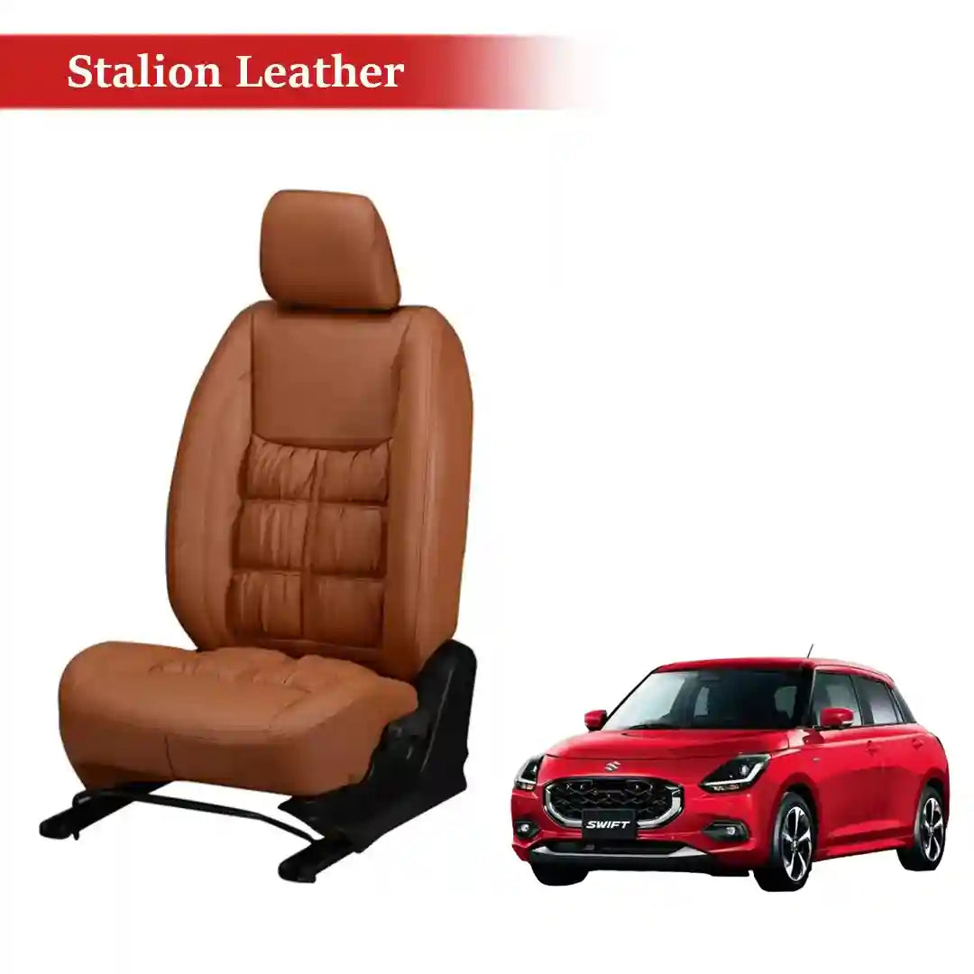 Stalion Leather Car Seat Cover For Swift 2024