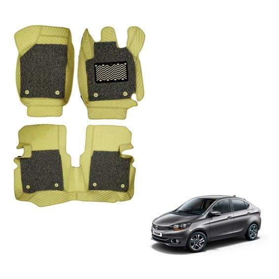 Tata Tigor Deluxe Floor Mats - Beige Colour