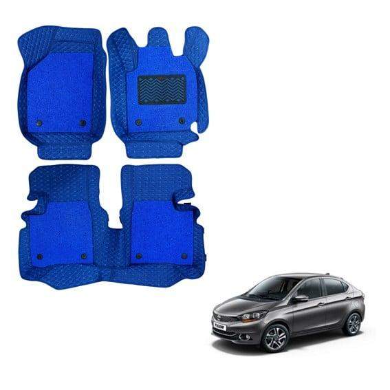 Tata Tigor Illustrious 7D Foot Mattress - Blue Colour