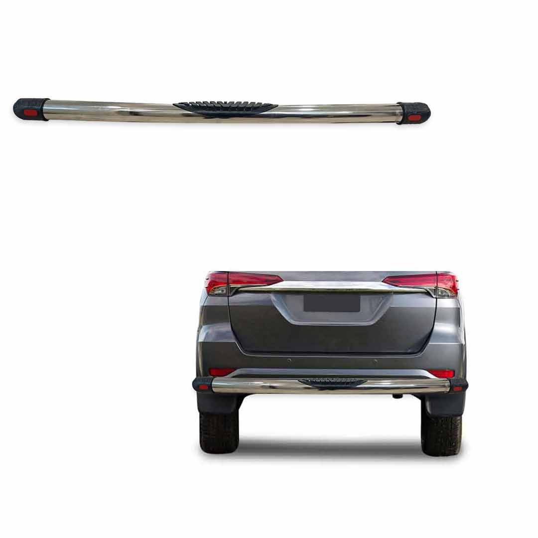 Rear Bumper Guards for Toyota Fortuner (2016) - in Jumbo Style