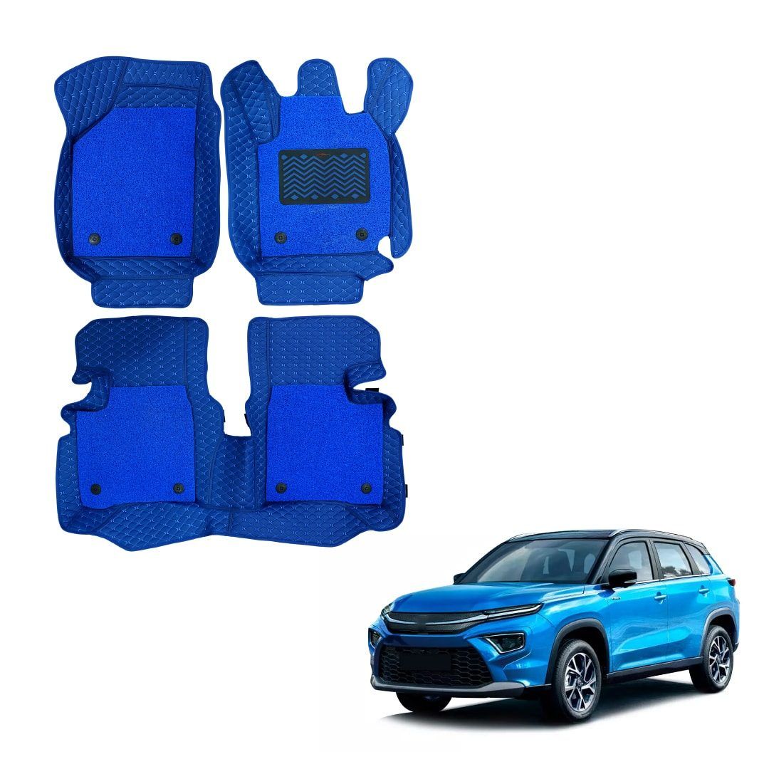 Toyota Urban Cruiser Hyryder Superior 7D Boot Mat - Blue Colour