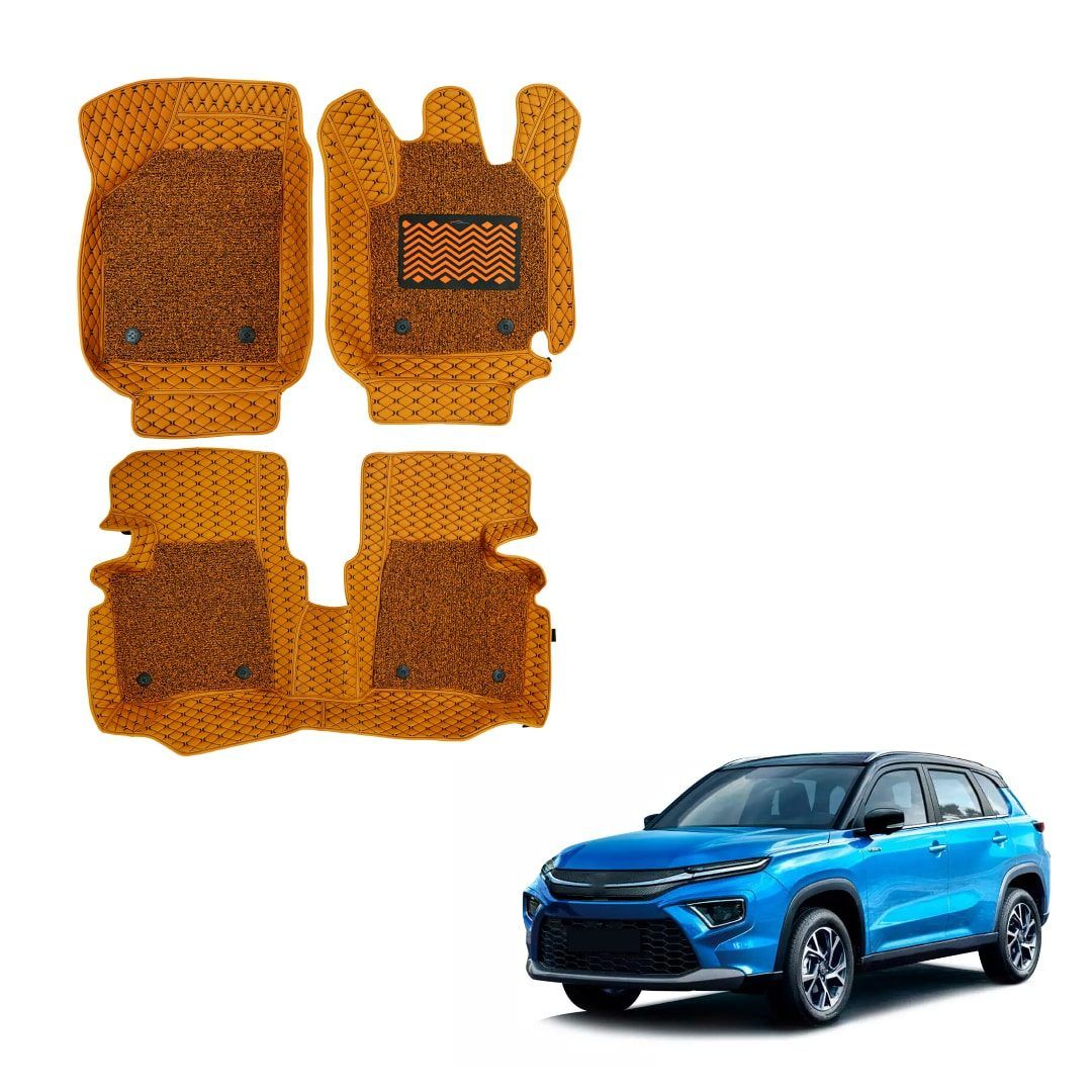 Toyota Urban Cruiser Hyryder Luxury Floor Mats - Tan Colour