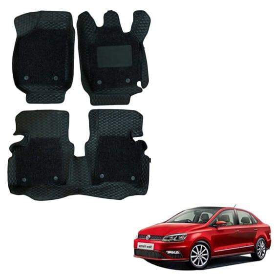 Superior Foot Mats for Volkswagen Vento - Black Colour