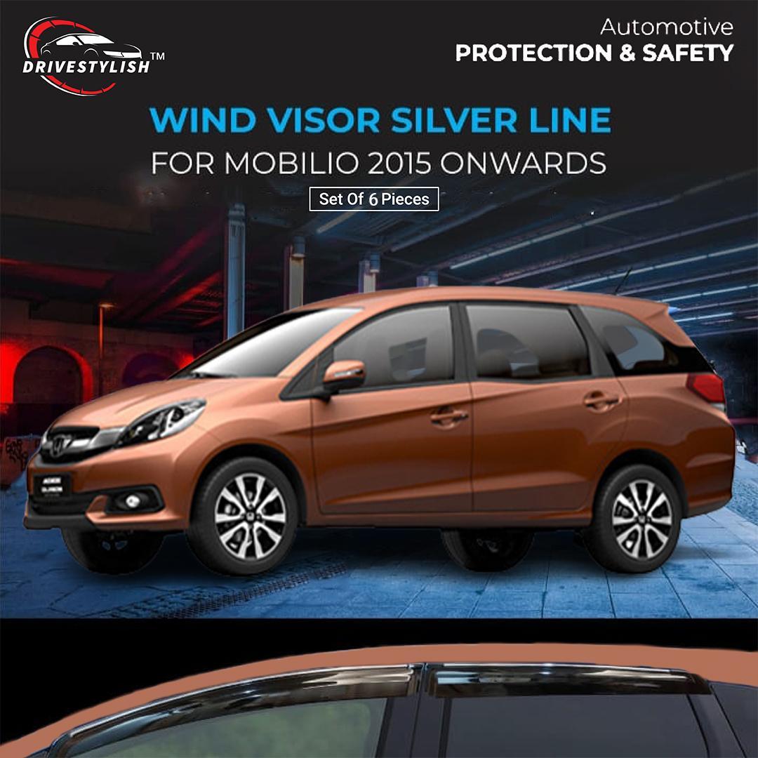 Honda Mobilio Wind Visor – Chrome Insert