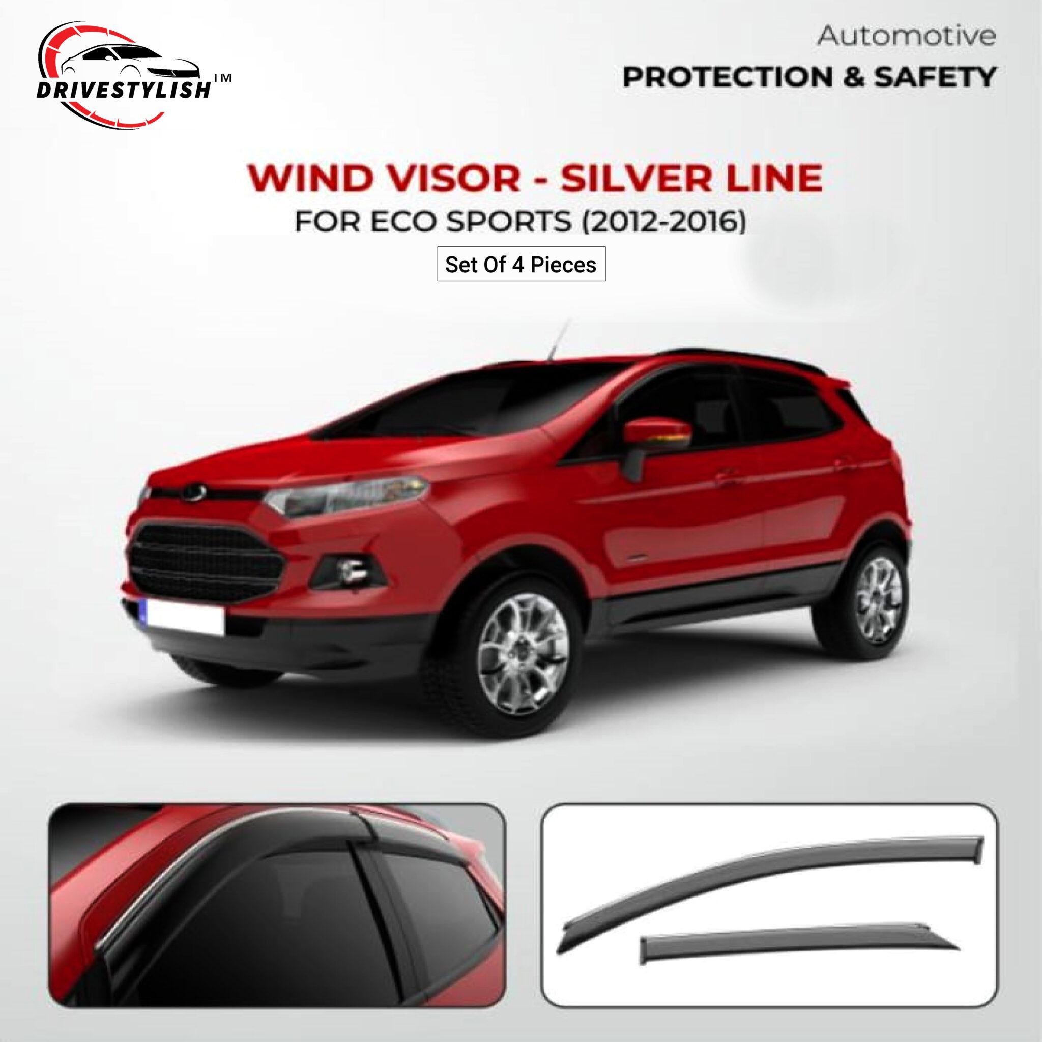 Ford EcoSport Wind Visor – Silver Line