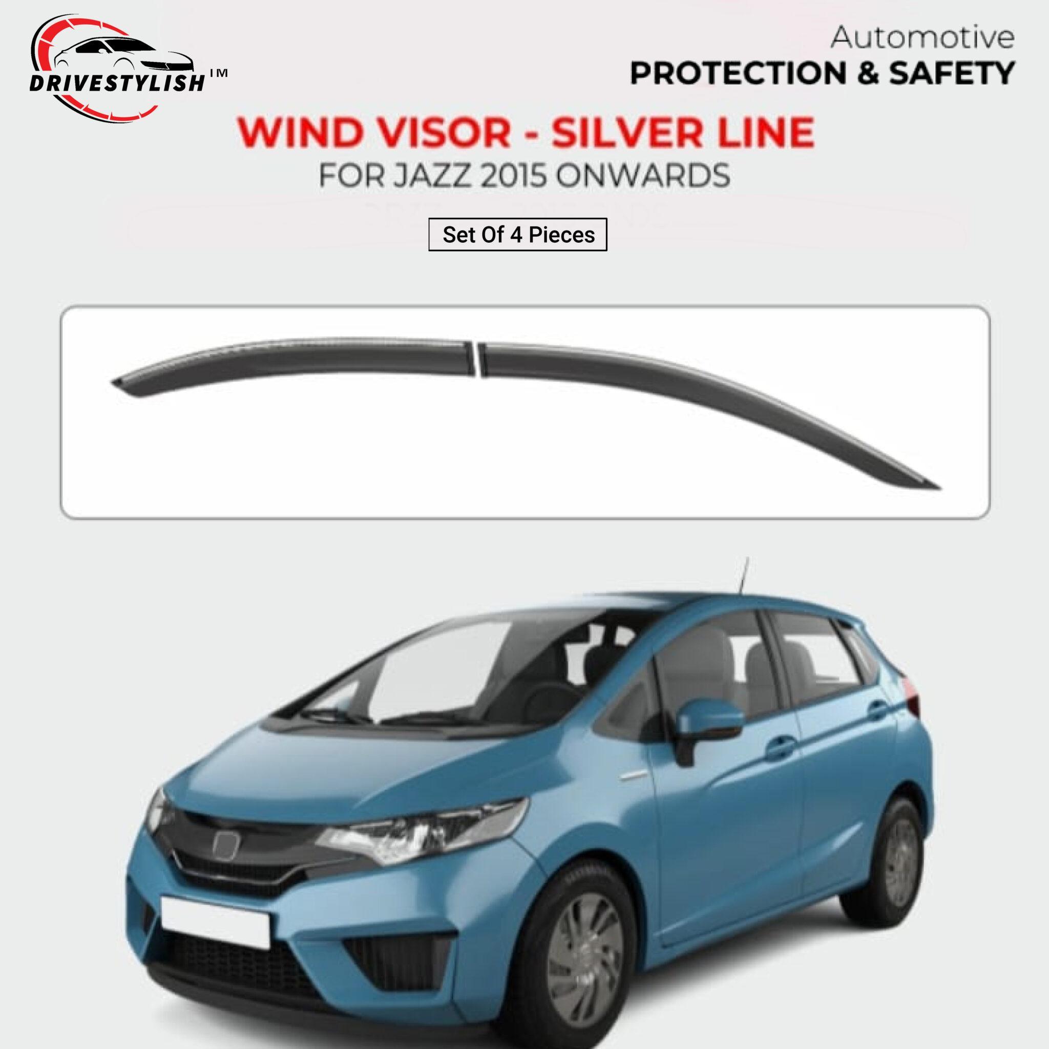 Honda Jazz Wind Visor – Silver Line