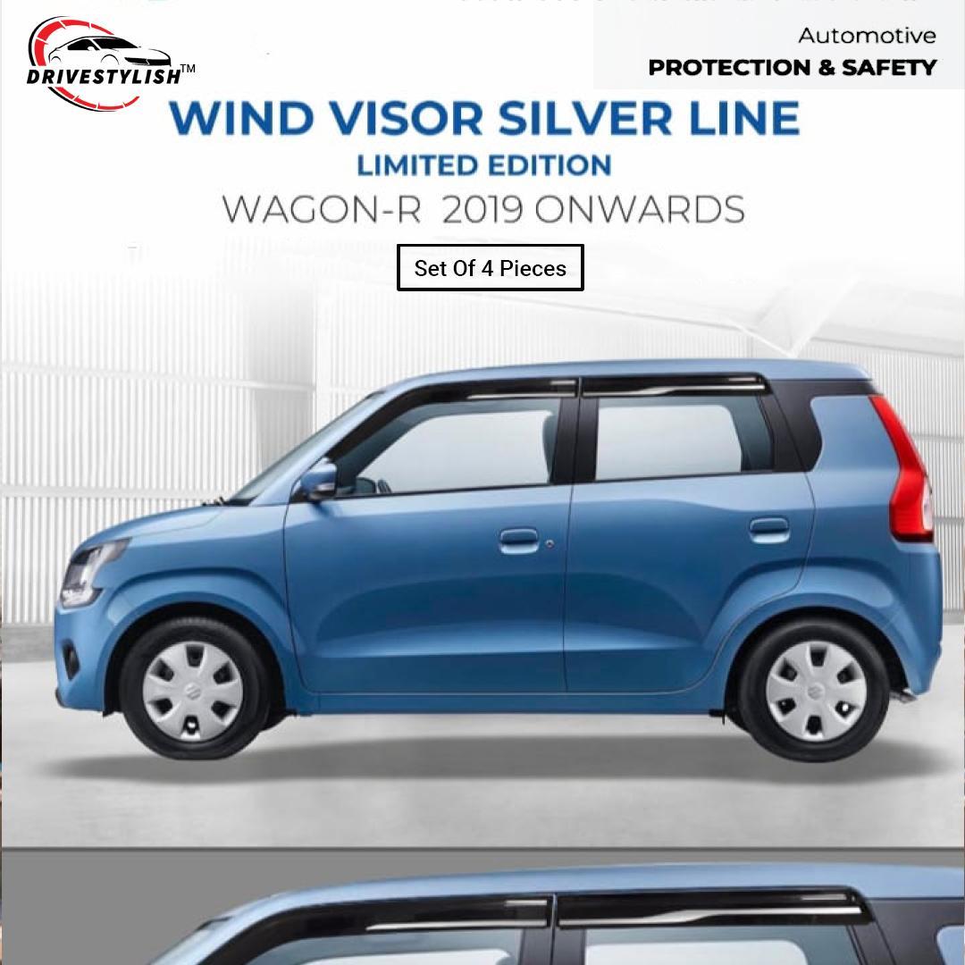 Maruti Suzuki Wagon R (2019) Wind Visor – Silver Line