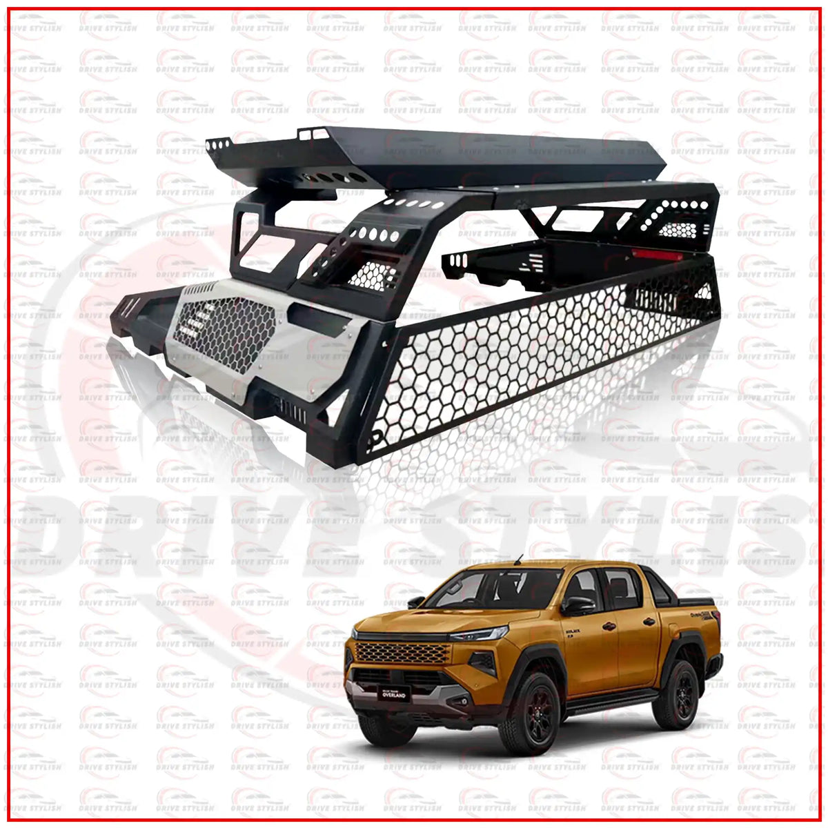 Aero Roll Bar With Carrier for Toyota Hilux Travo