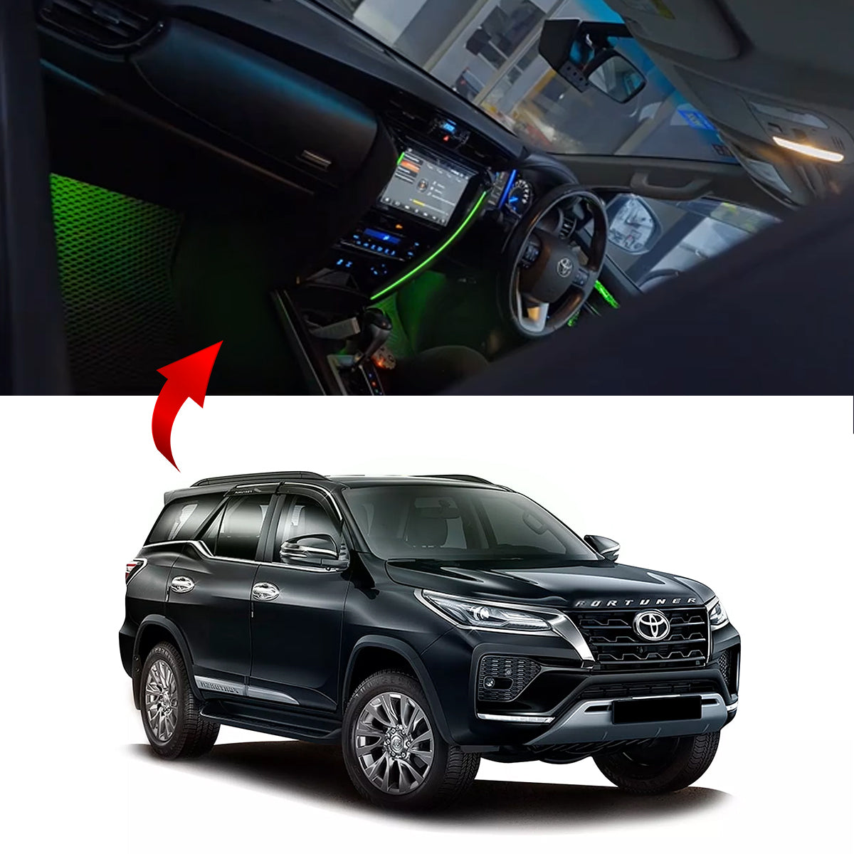 Fortuner Ambient Lights 2016 Onwards