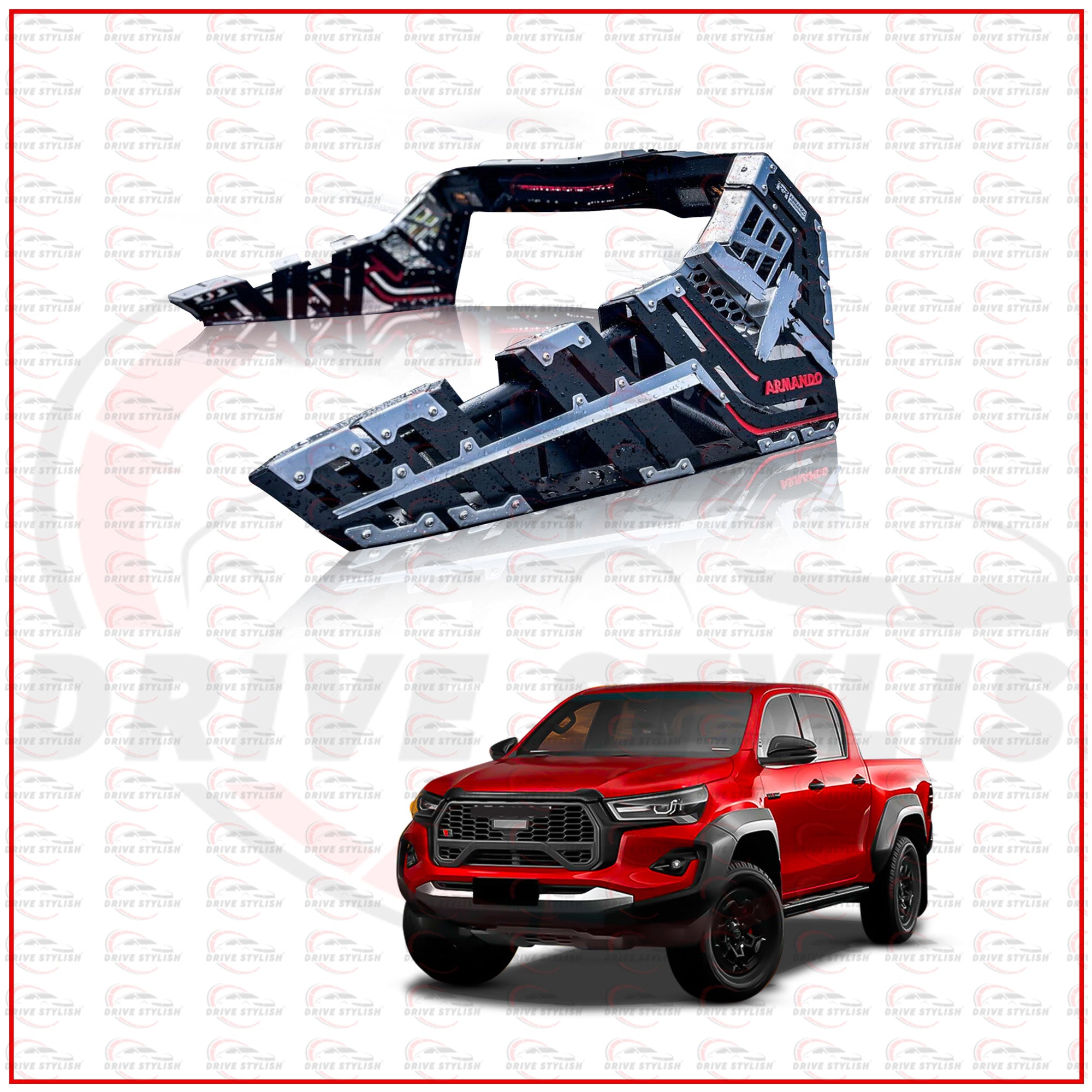 HAMER Off-Road Heavy Duty Roll Bar for Toyota Hilux