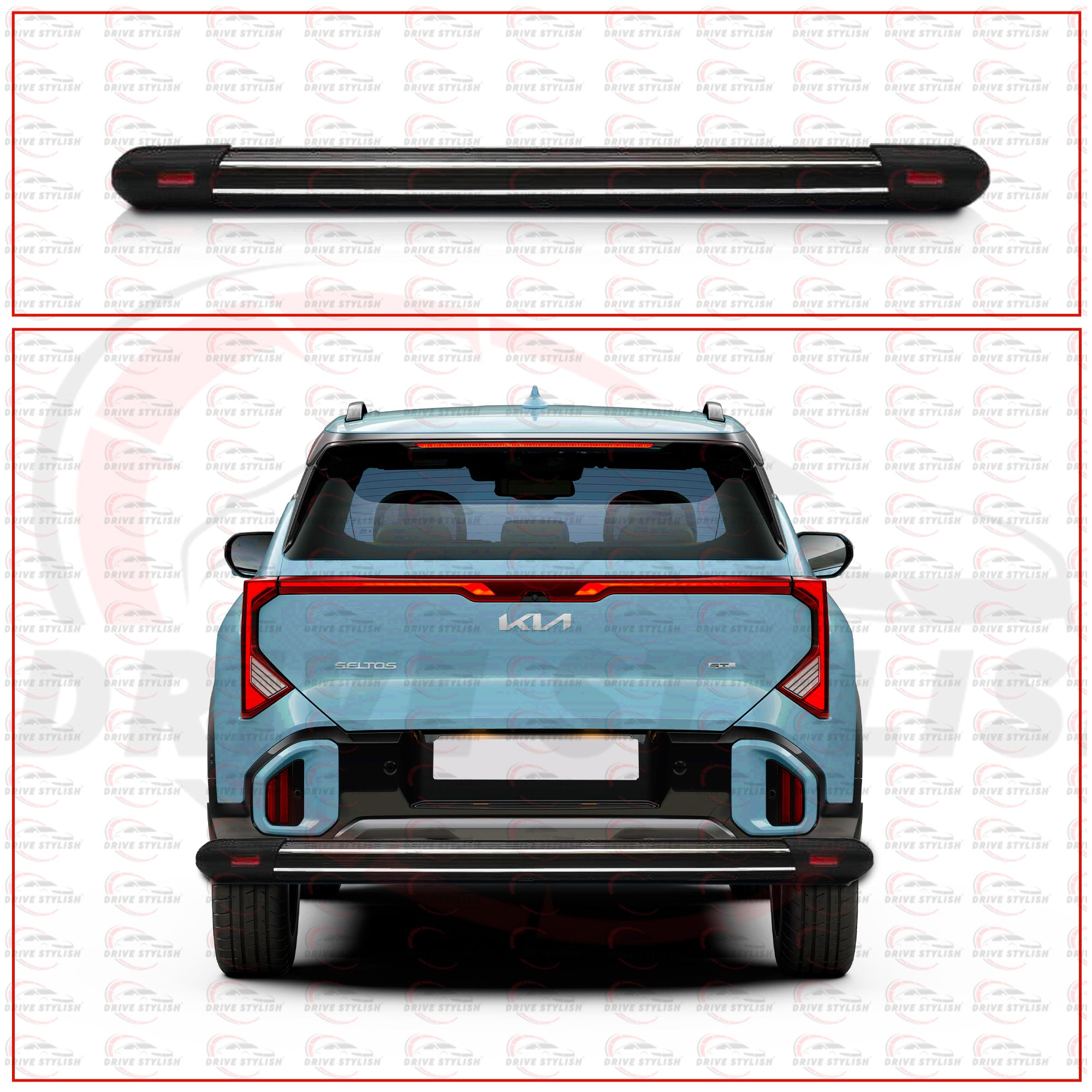 Aluminium Rear Bumper Guard for Kia Seltos 2025 Onwards