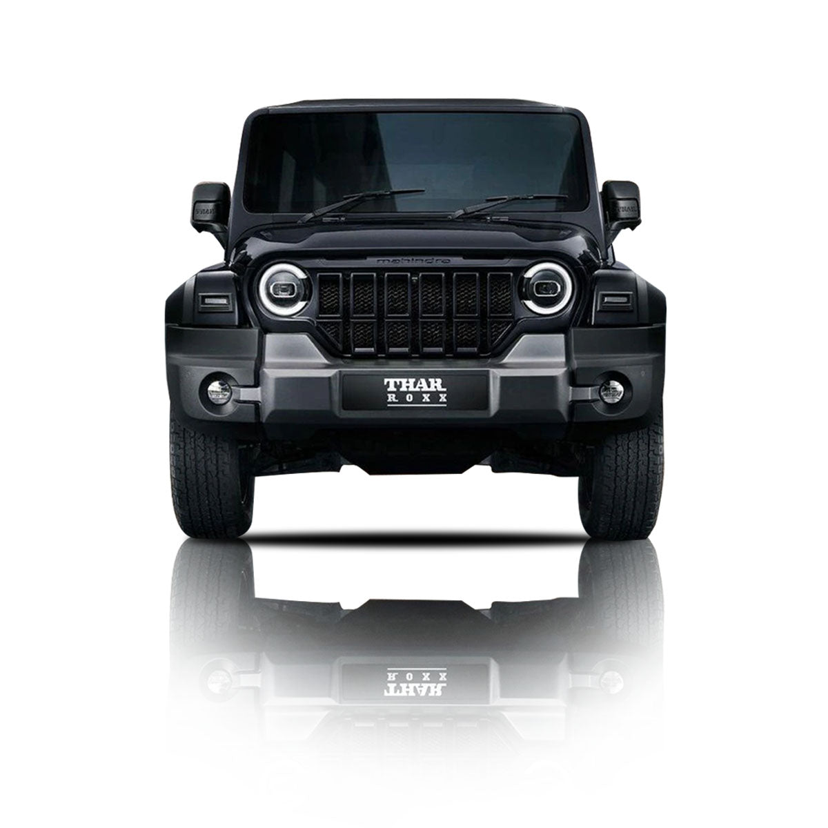 New Thar/Roxx Wrangler Style Bumper Grill - Red, White, Grey And Black