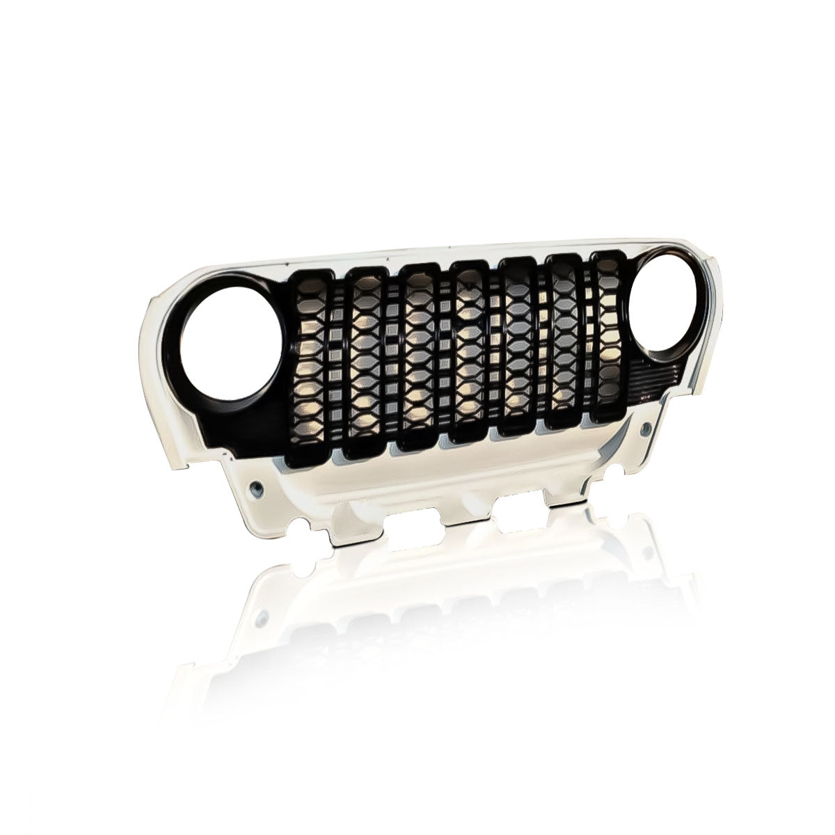 New Thar/Roxx Wrangler Style Bumper Grill - Red, White, Grey And Black