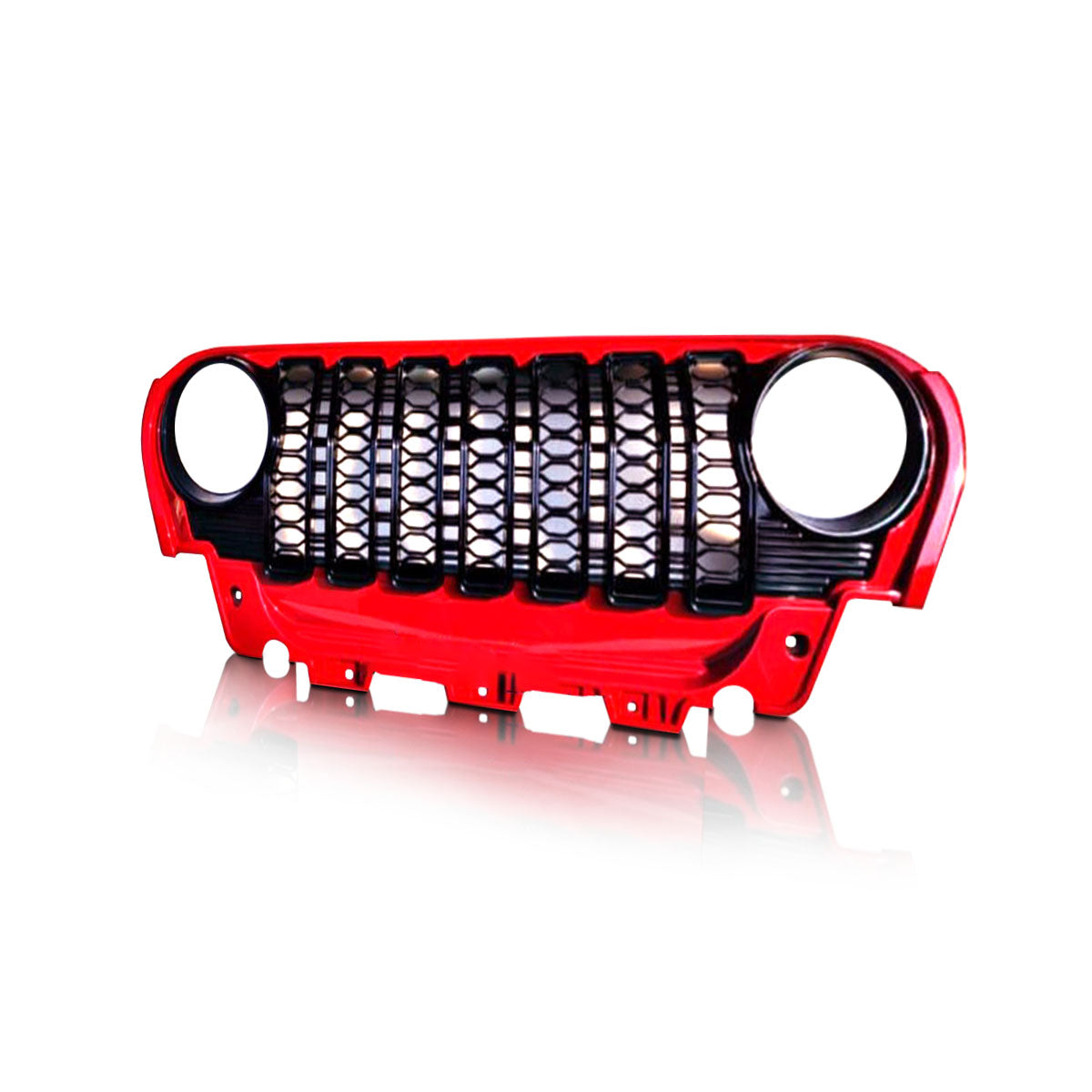 New Thar/Roxx Wrangler Style Bumper Grill - Red, White, Grey And Black