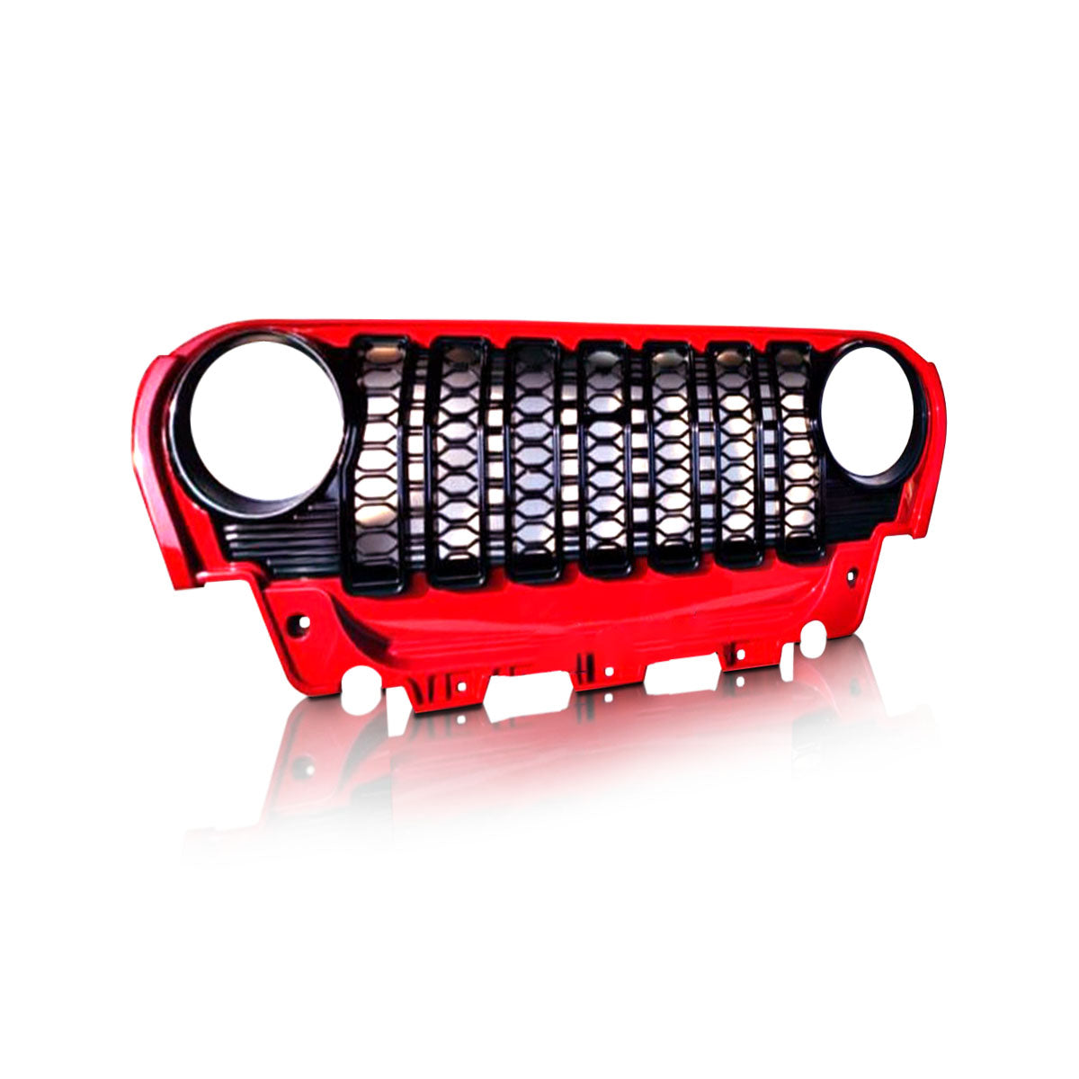  New Thar/Roxx Wrangler Style Bumper Grill - Red, White, Grey And Black