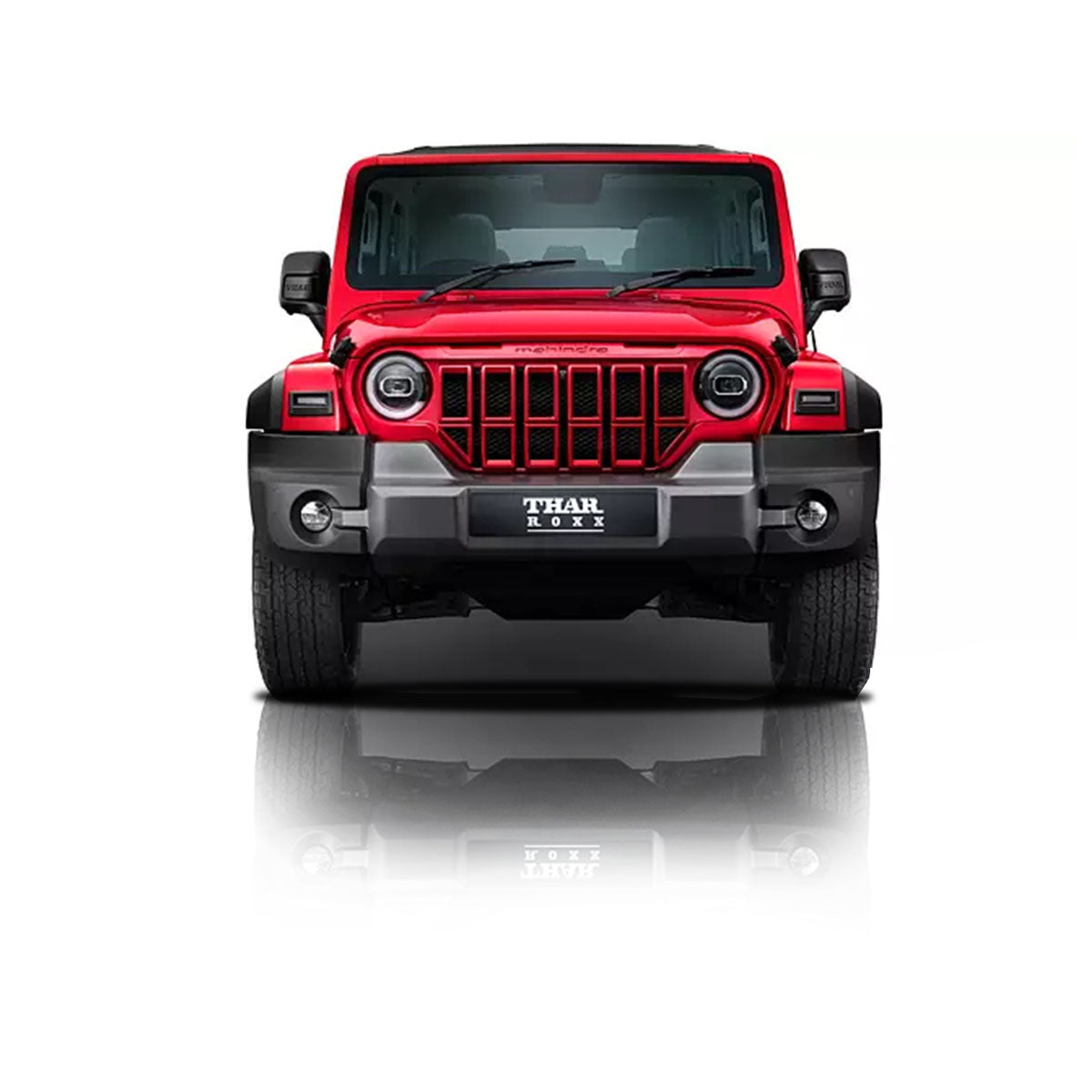  New Thar/Roxx Wrangler Style Bumper Grill - Red, White, Grey And Black