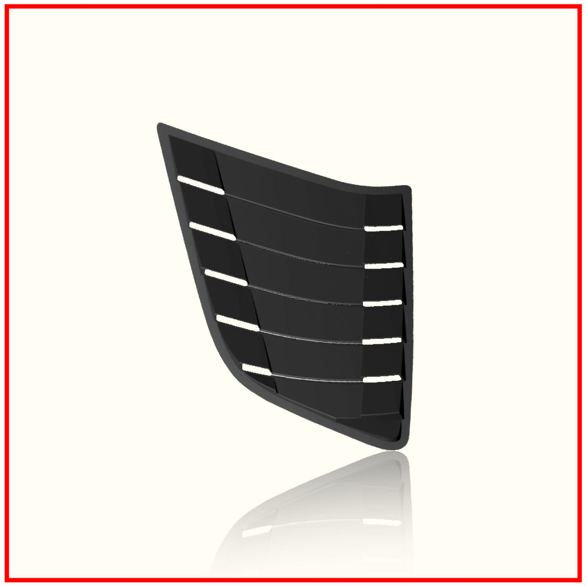 Ford Endeavour Rear Window Side Louvers || Carbon Fiber And Glossy Black Finish
