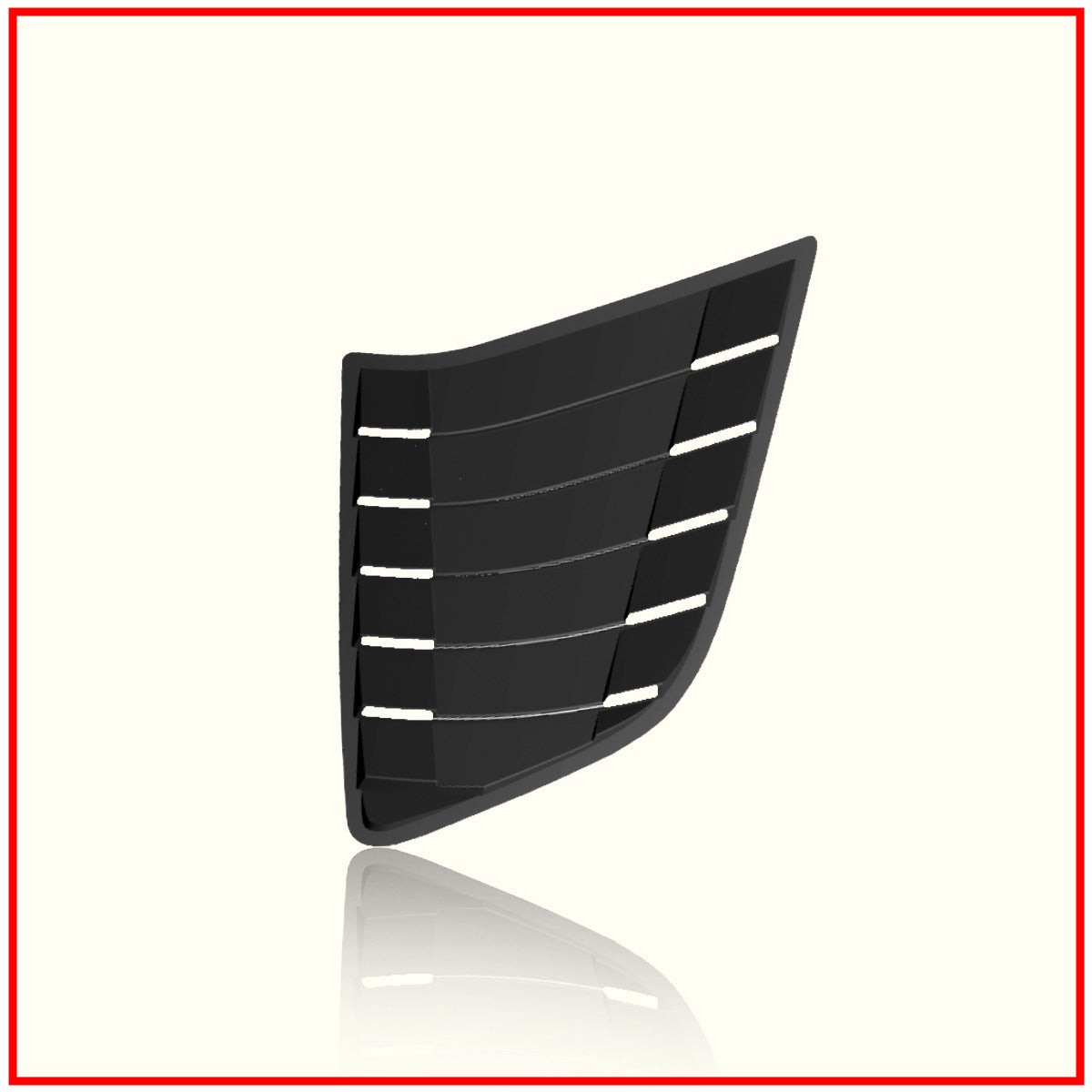 Ford Endeavour Rear Window Side Louvers || Carbon Fiber And Glossy Black Finish