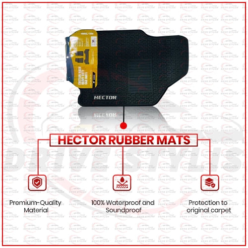 MG Hector rubber floor mats