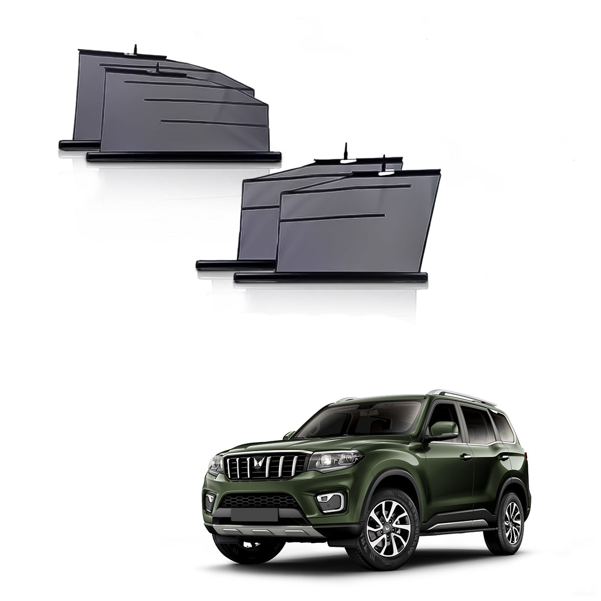 Mahindra Scorpio-N  Automatic window roller curtains | Car Roller Retractable Sun Shades