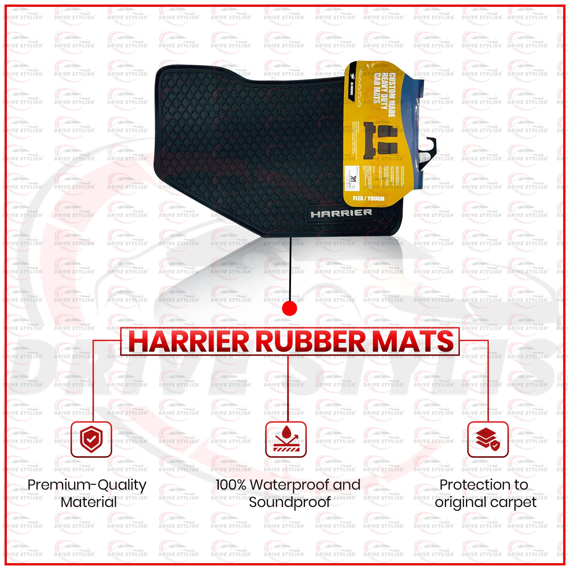 Tata Harrier Rubber Car Floor Mats 