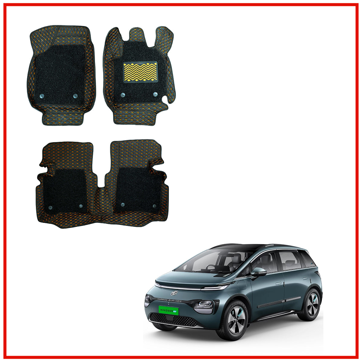 7D Floor Foot Mats For MG Windsor