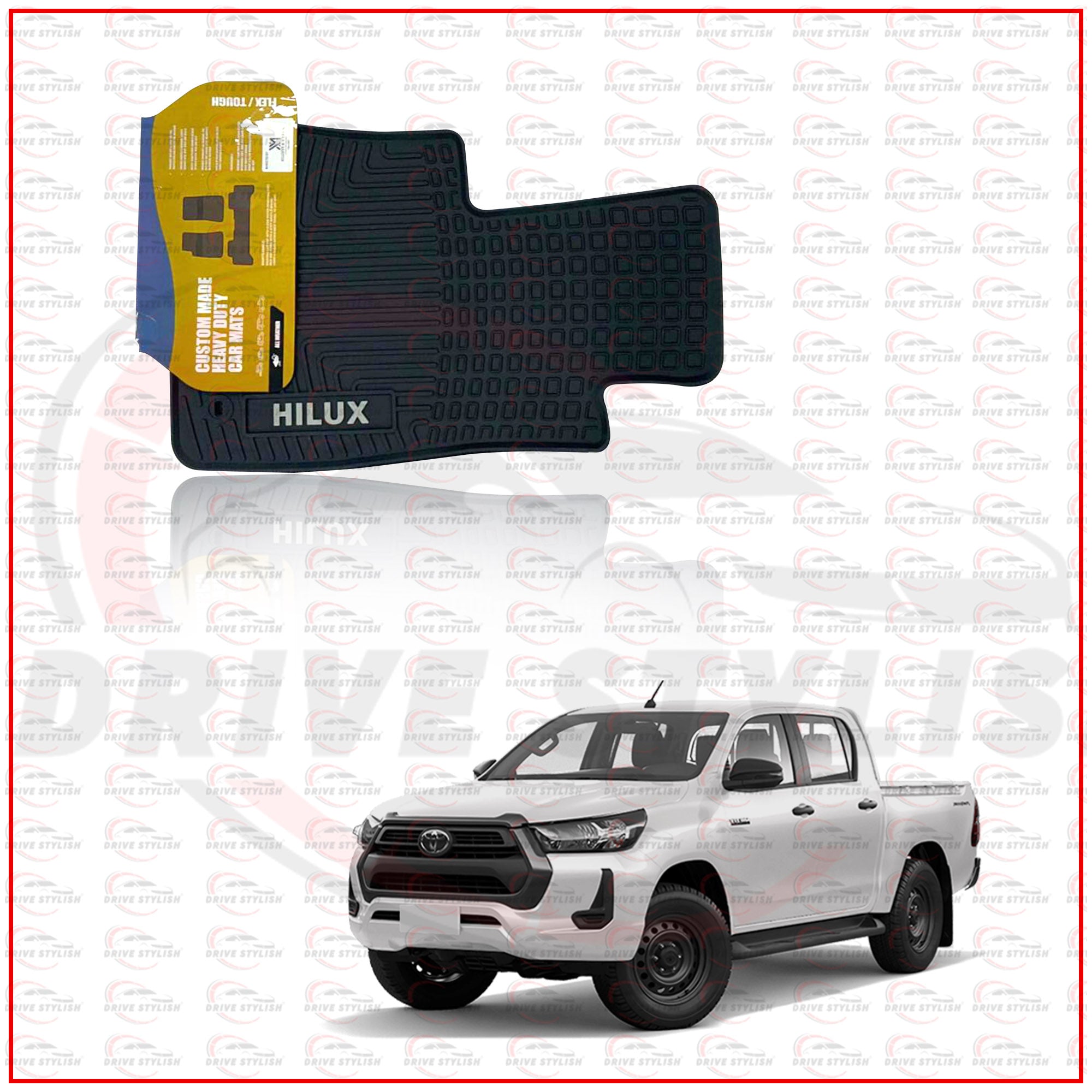 Toyota Hilux Detachable Rubber Mats