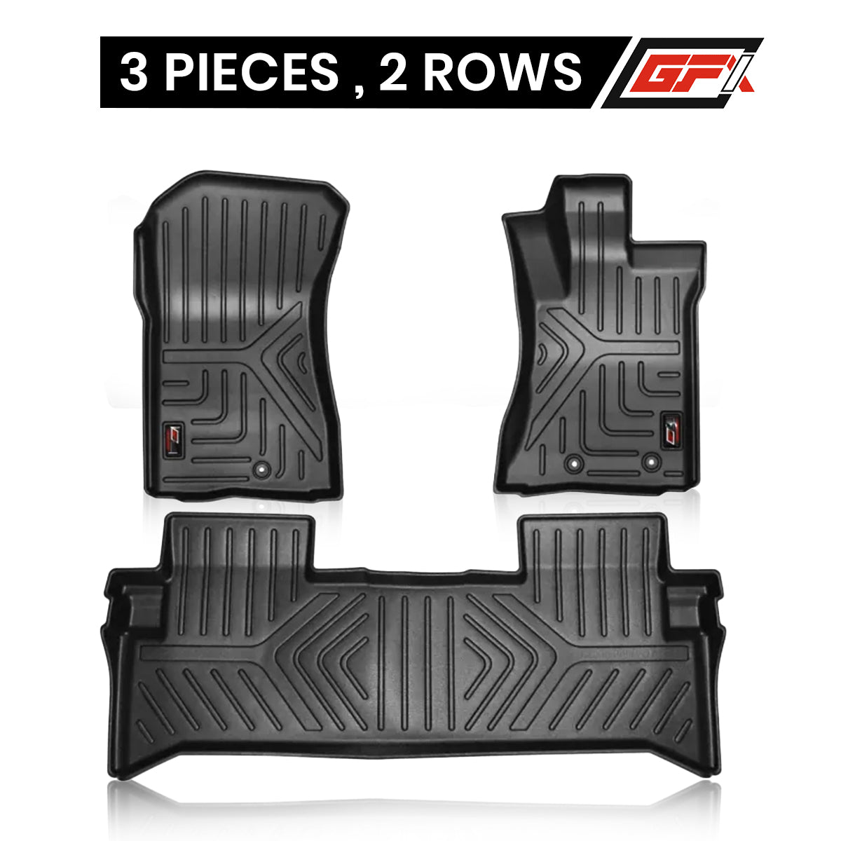 Gfx Car Mats Premium Life Floor Mats For Thar Roxx 2024 Onwards, Set Of 3 Pcs