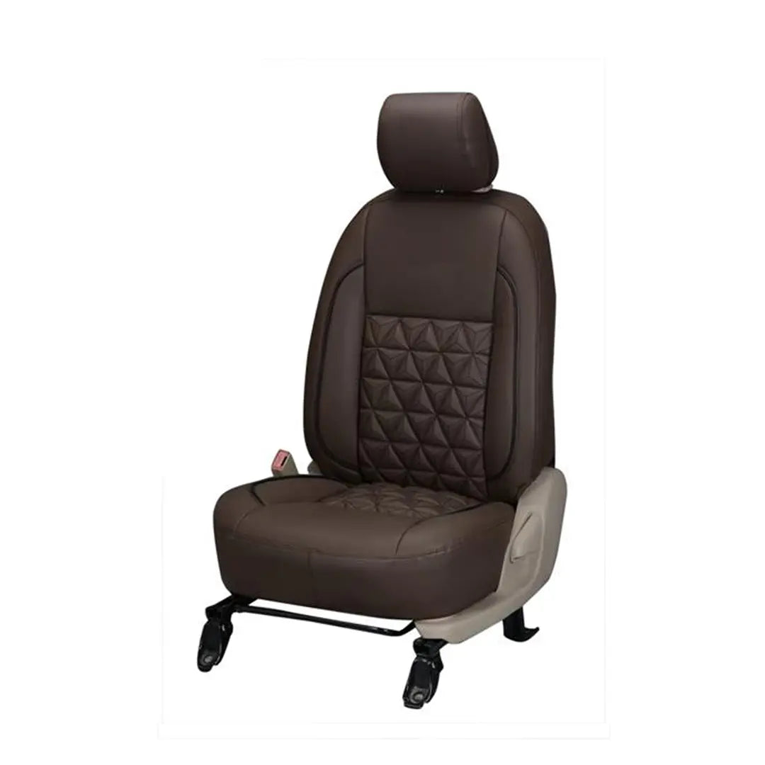 Tata Punch Diamond Series 3D Custom Nappa Leather Car Seat Covers