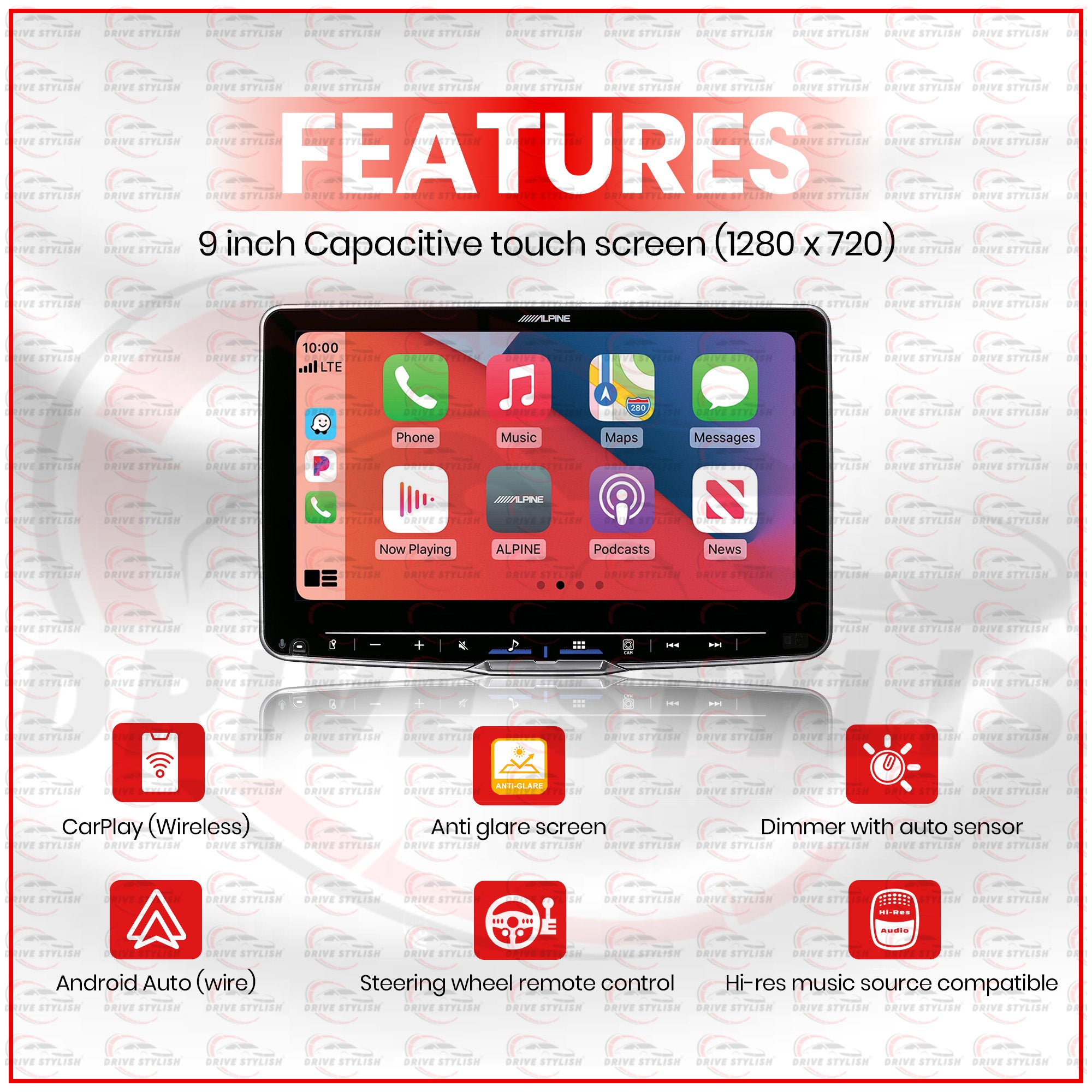 Alpine Halo9 Multimedia player