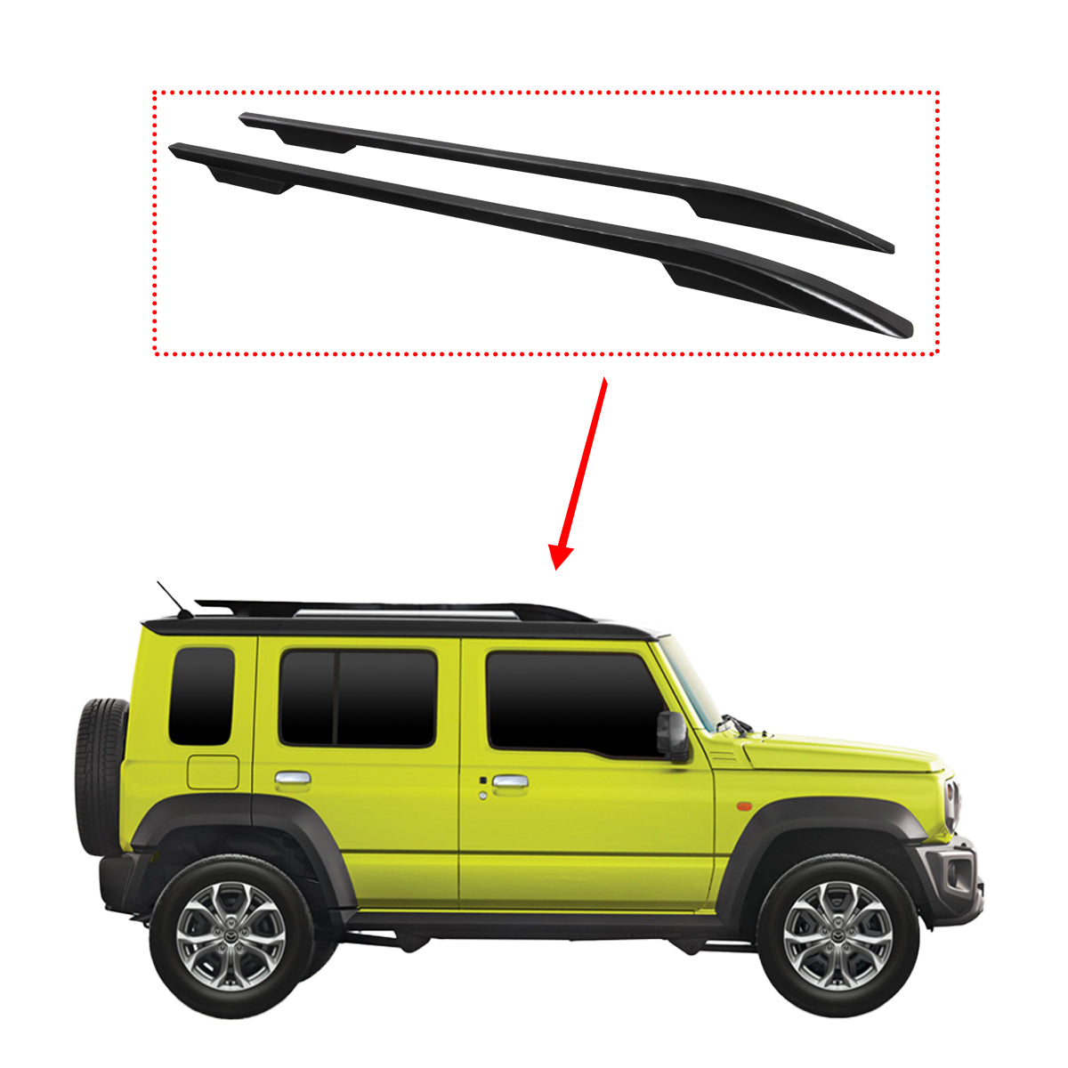 suzuki jimny roof rails