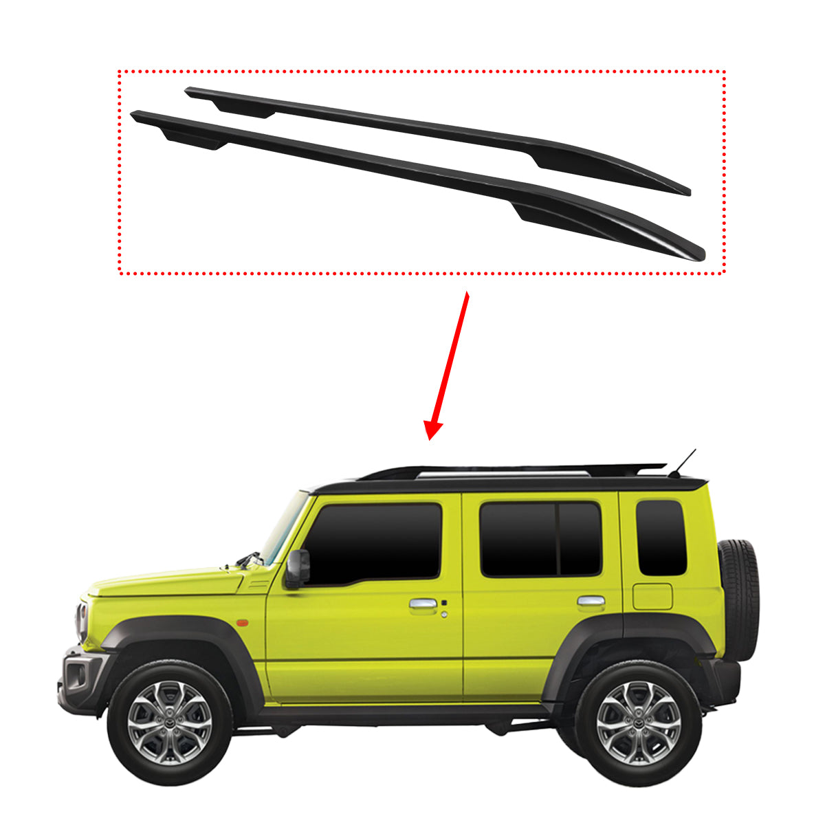 suzuki jimny roof rails