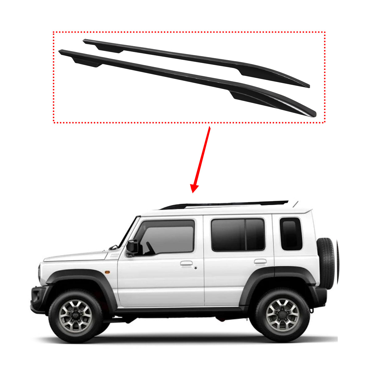 suzuki jimny roof rails