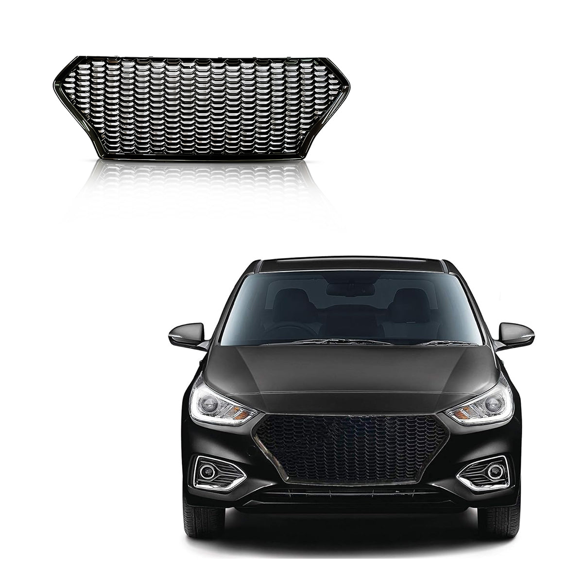 Verna Front Grill Honeycomb Design