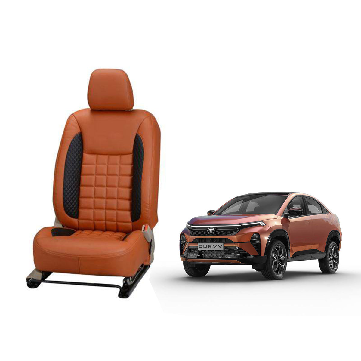 Tata Curvv Prism Series 3D Custom Nappa Leather Car Seat Covers