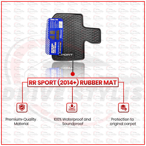 Range Rover Sport 2014 Onwards Waterproof Rubber Floor Mats 