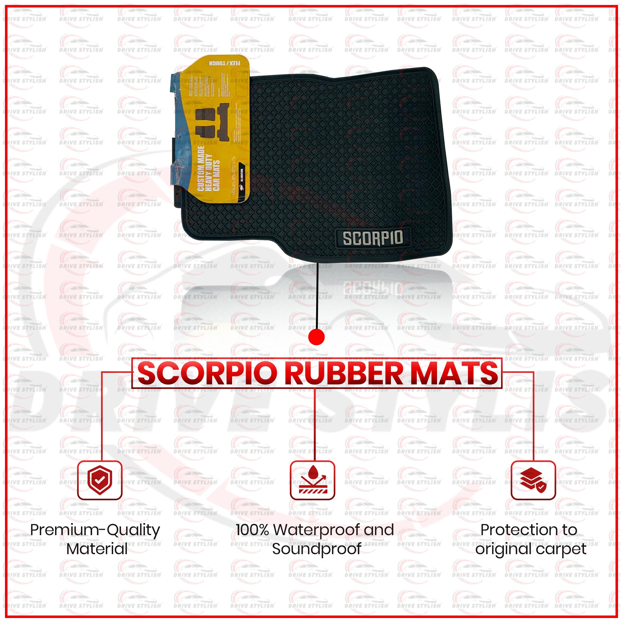 Mahindra Scorpio Waterproof Rubber Mats