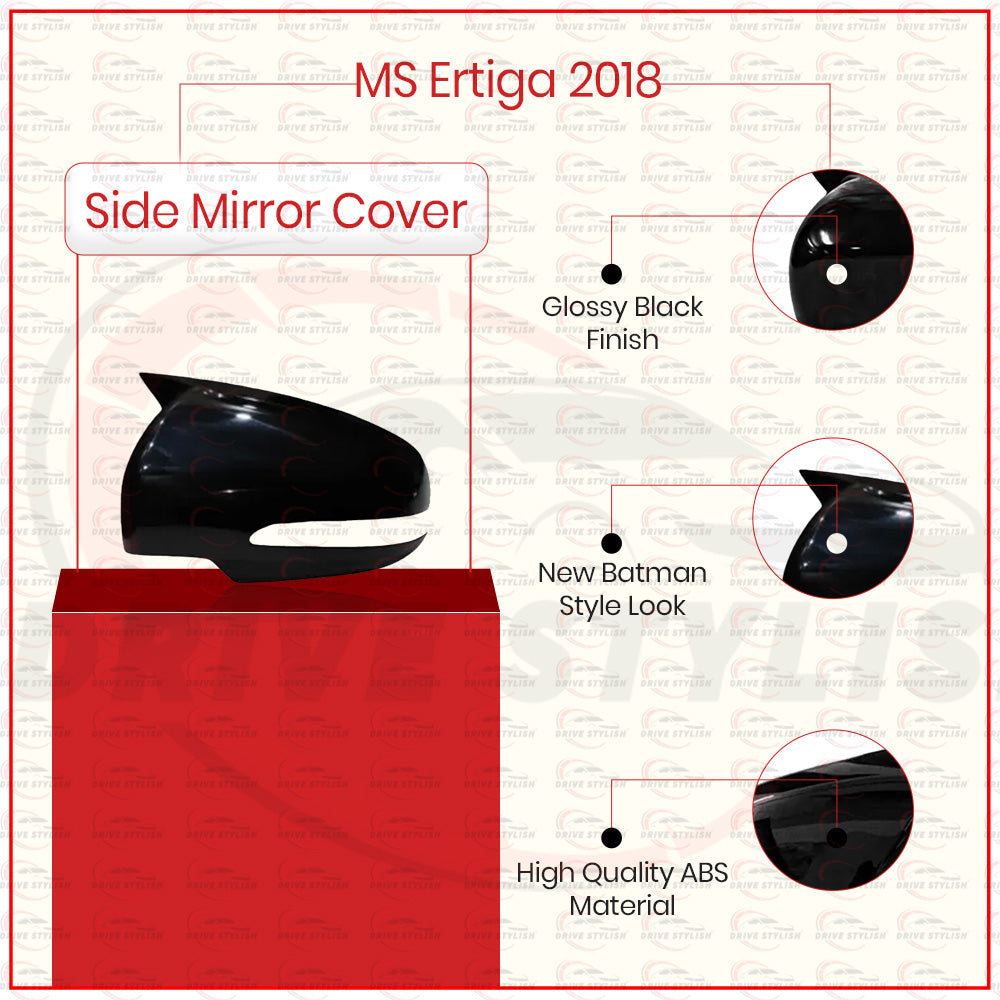 Batman Side Mirror Cover for Maruti Suzuki Ertiga 2018 Onwards